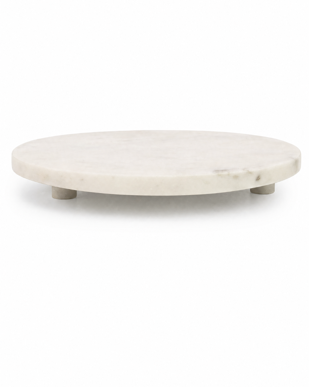 Plateau Circulaire en Marbre Naturel – Décoration Luxe