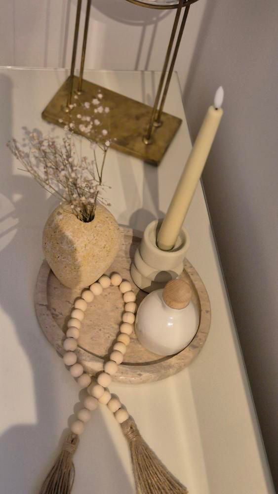 Plateau en Marbre 22x20cm – Décoration Élégante