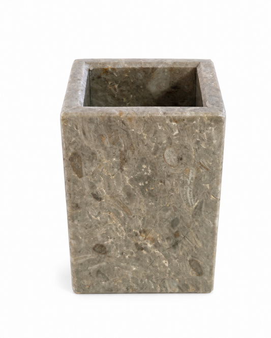 Pot en Marbre Naturel 12x8cm – Décoration & Rangement Élégant