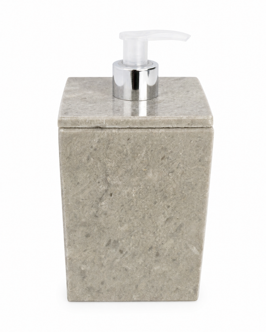 Porte-Savon Liquide en Marbre Naturel – Distributeur Élégant pour Salle de Bain