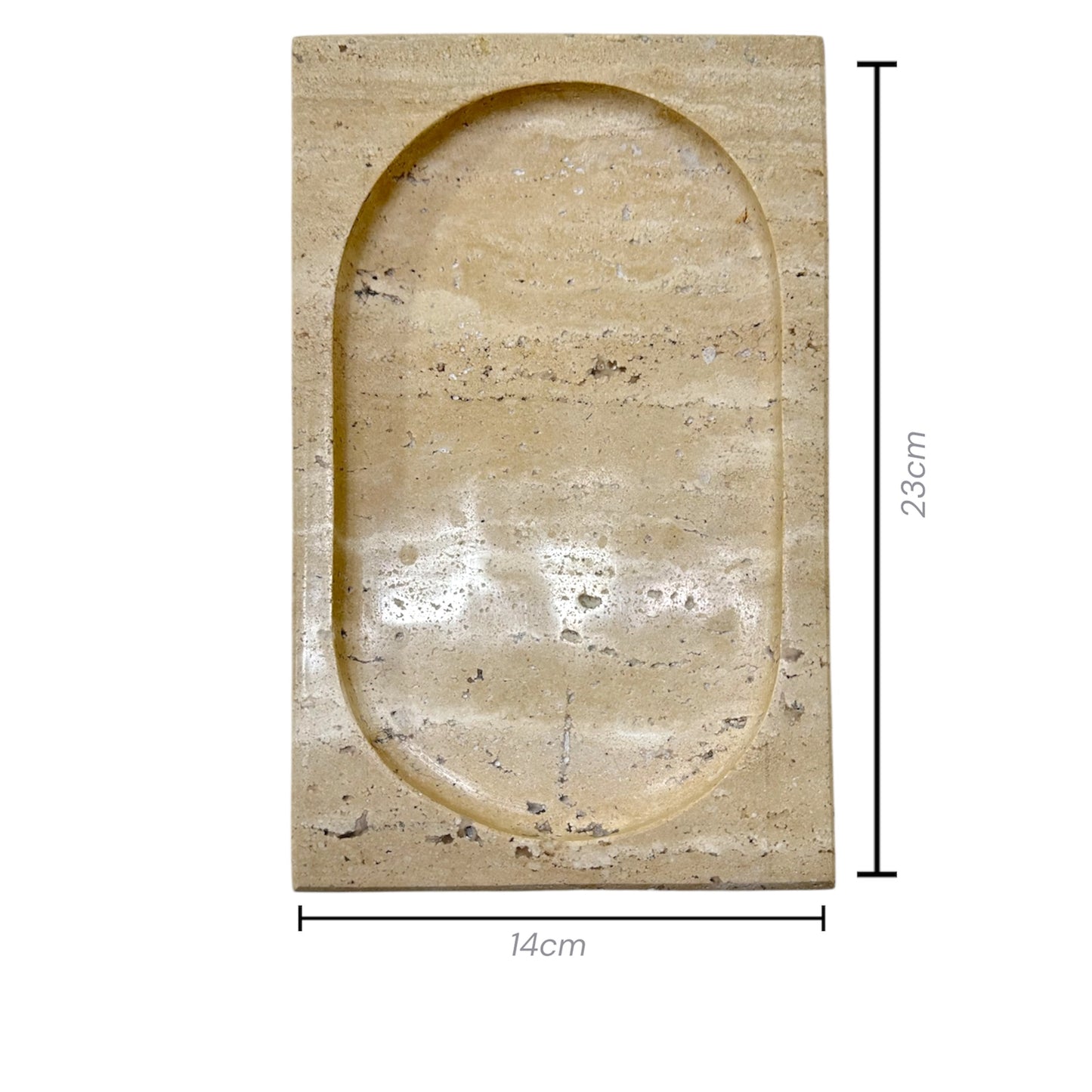 Plateau Rectangulaire en Marbre 22x14cm – Décoration Rafinée